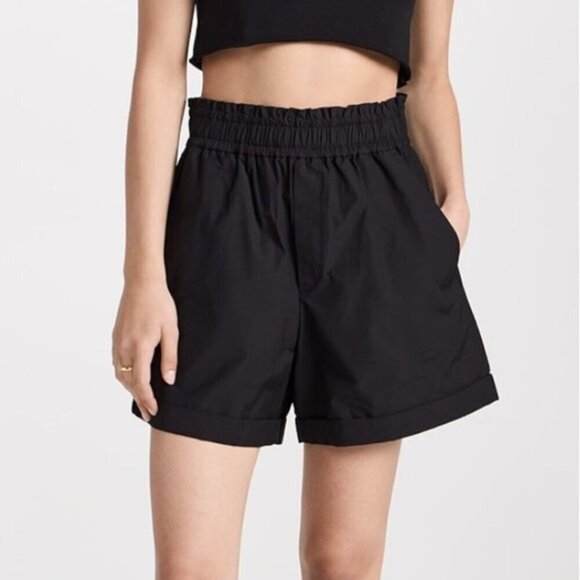 A.L.C. | Kaleb Shorts High Waisted Pull-On Longline Boxer Shorts Black Size S - Picture 2 of 13